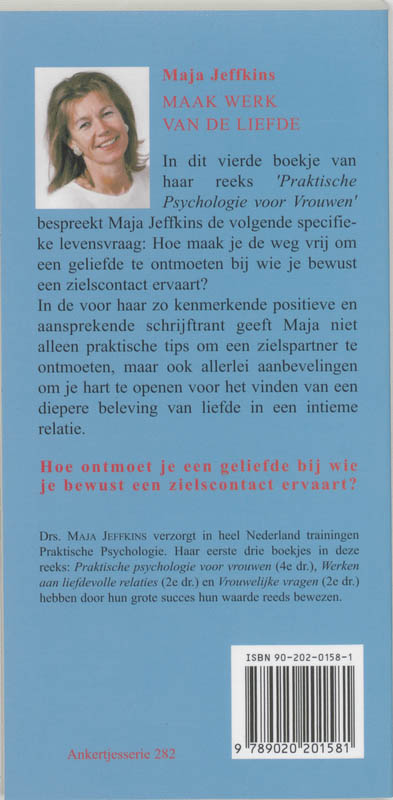 Achterkant van Maak werk van de liefde