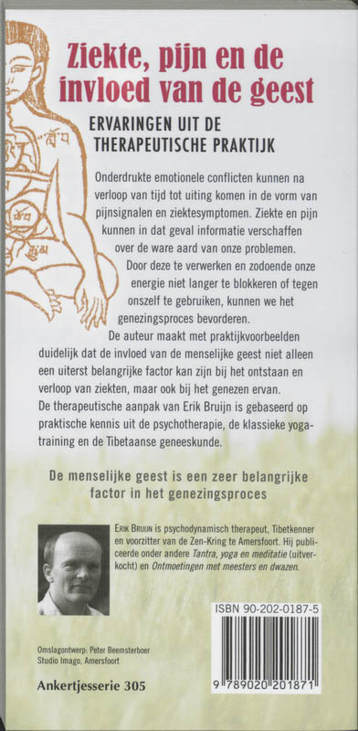 Achterkant van Ziekte, pijn en de invloed van de geest