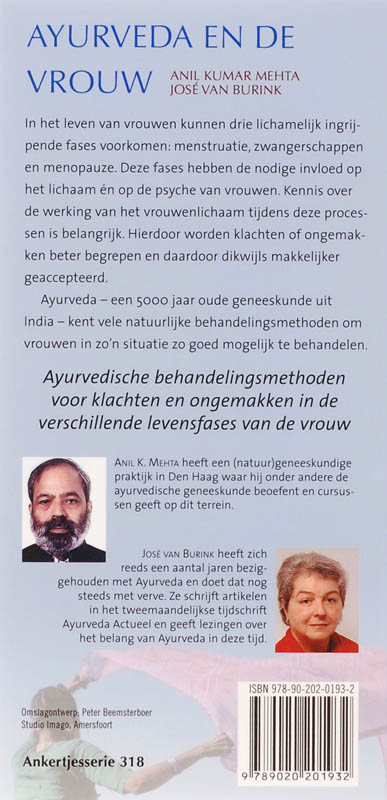 Achterkant van Ayurveda en de vrouw