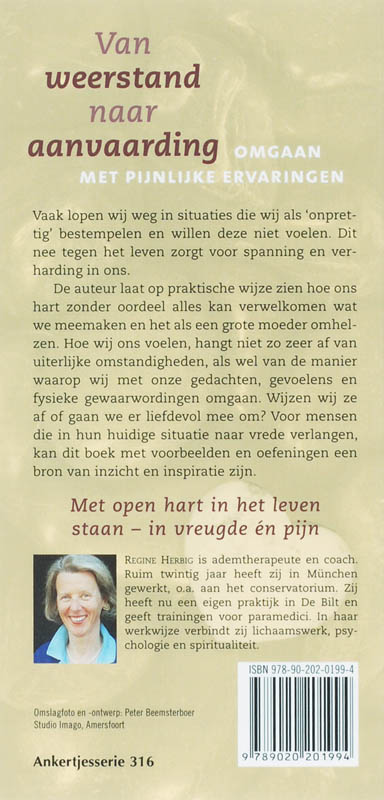 Achterkant van Van weerstand naar aanvaarding