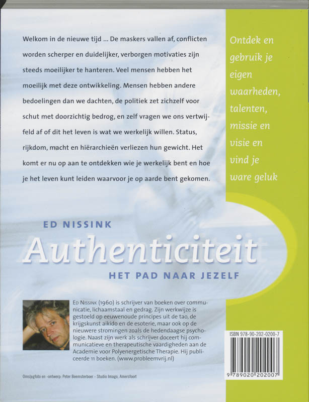 Achterkant van Authenticiteit