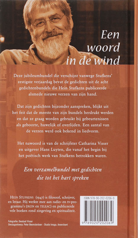 Achterkant van Een woord in de wind