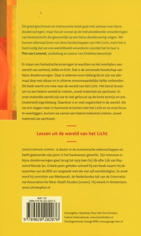 Achterkant van In harmonie met het licht