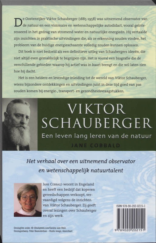 Achterkant van Viktor Schauberger