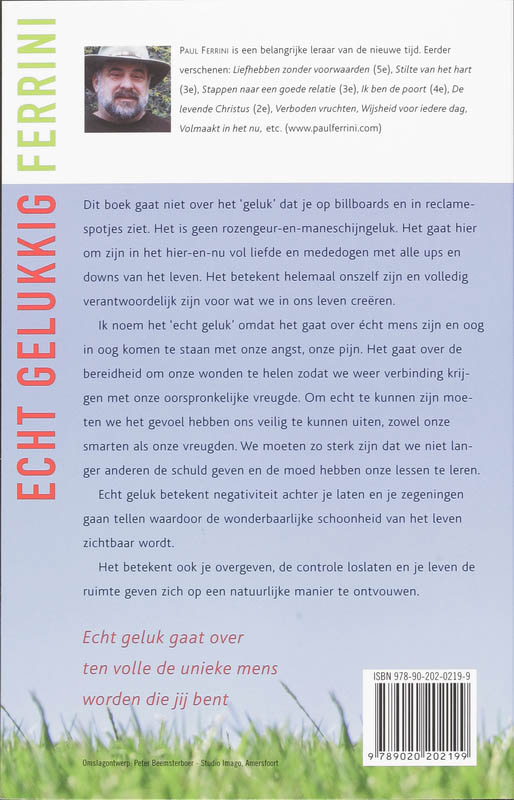 Achterkant van Echt gelukkig!