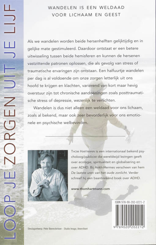 Achterkant van Loop je zorgen uit je lijf