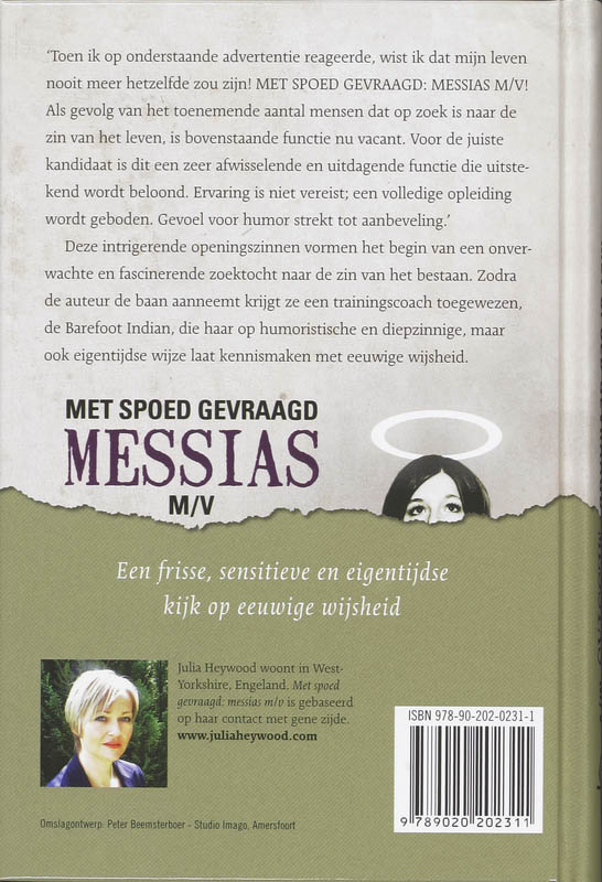 Achterkant van Met spoed gevraagd : messias m/v