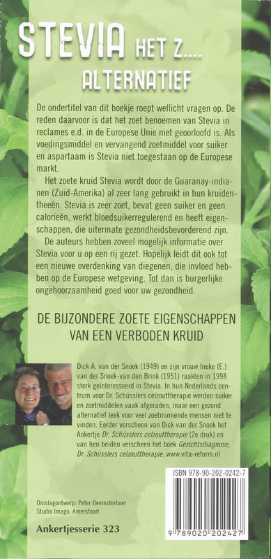 Achterkant van Stevia