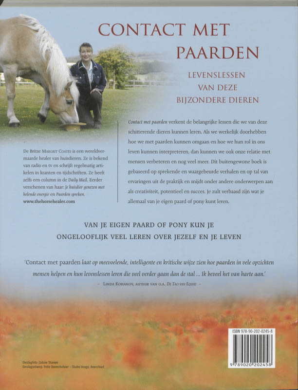 Achterkant van Contact met paarden