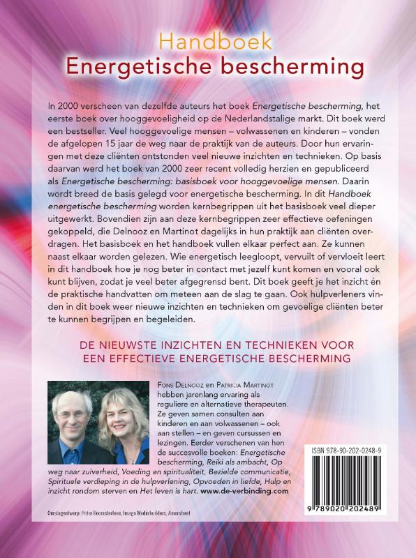 Achterkant van Handboek energetische bescherming