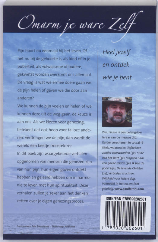 Achterkant van Omarm je ware Zelf