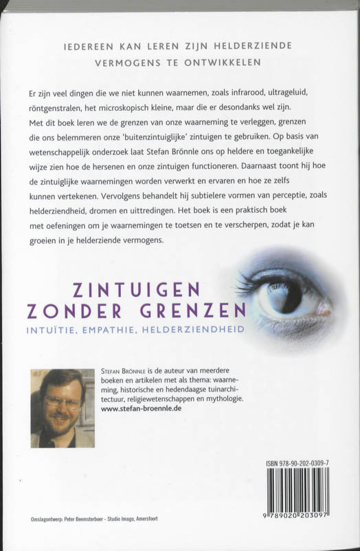 Achterkant van Zintuigen zonder grenzen