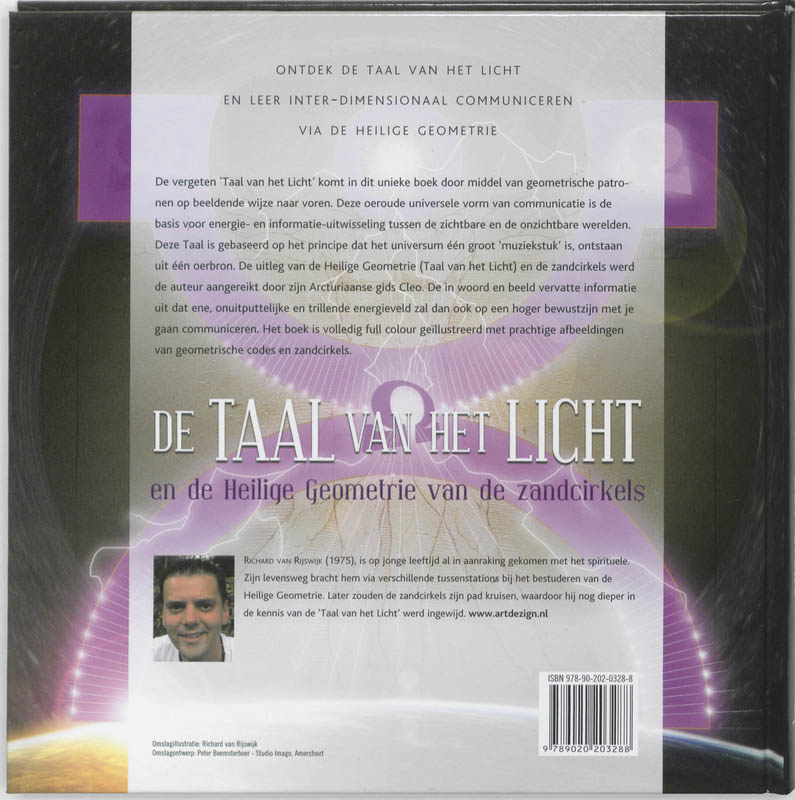 Achterkant van De taal van het licht