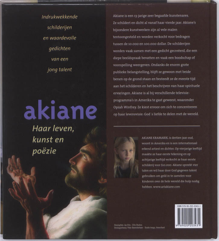 Achterkant van Akiane
