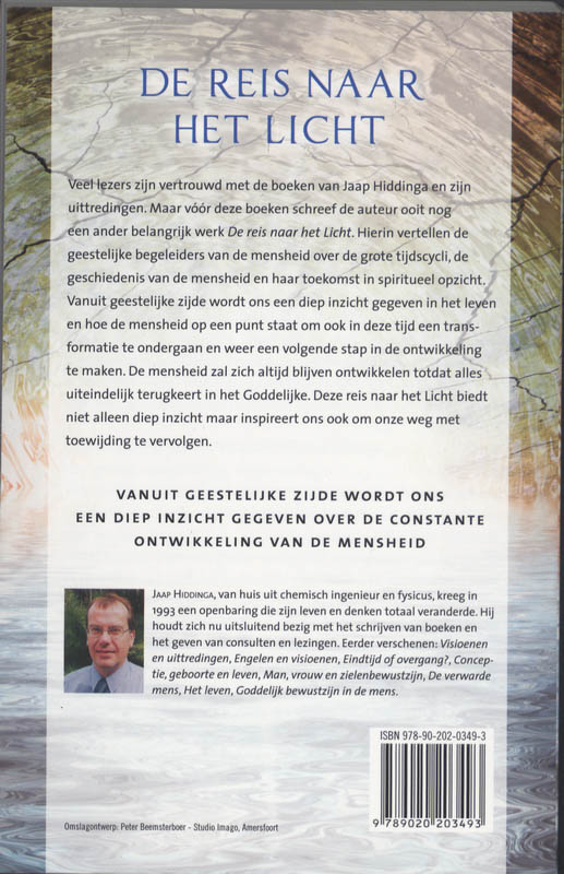 Achterkant van De reis naar het licht