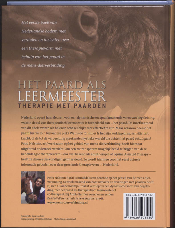 Achterkant van Het paard als leermeester
