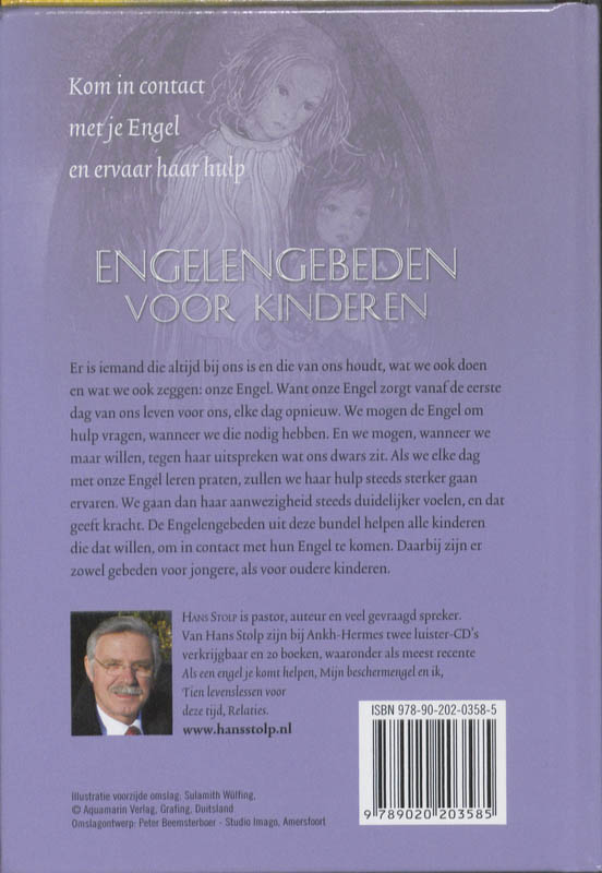 Achterkant van Engelengebeden voor kinderen