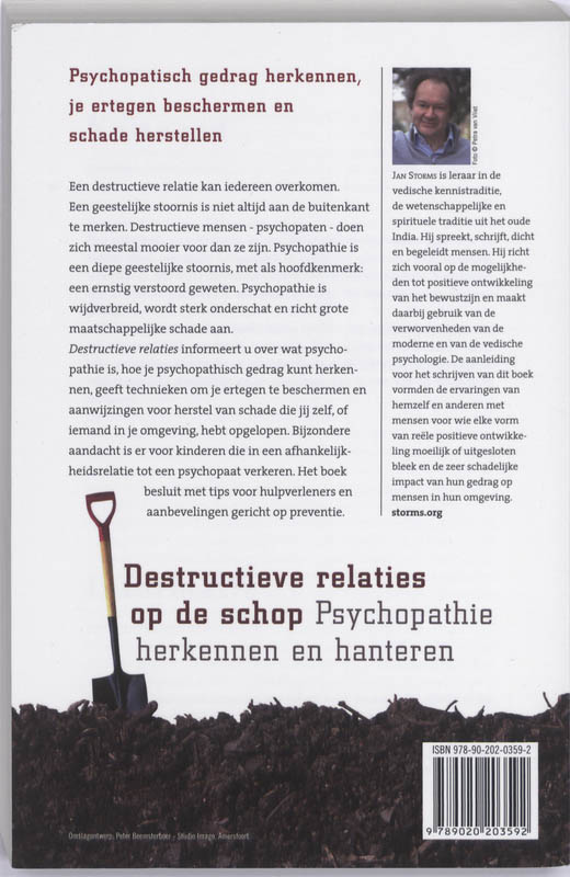 Achterkant van Destructieve relaties op de schop