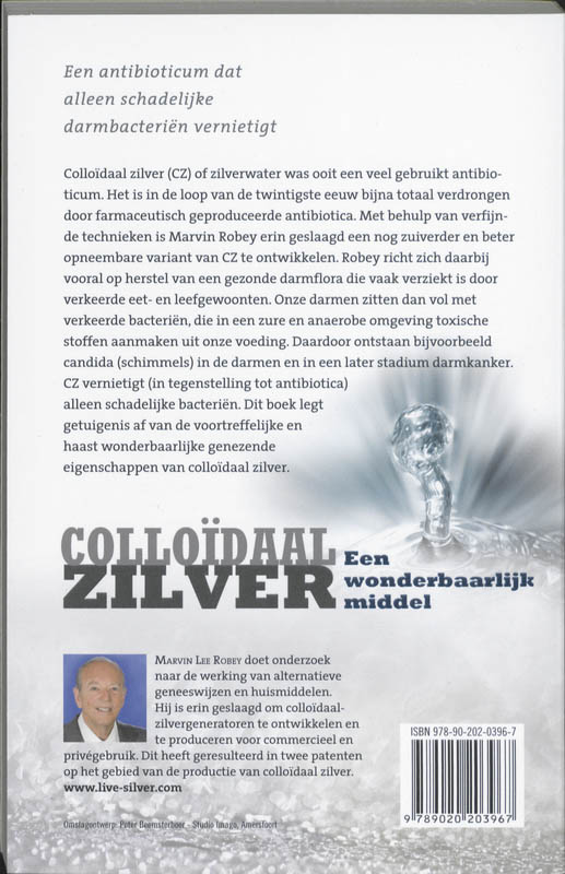 Achterkant van Colloïdaal zilver