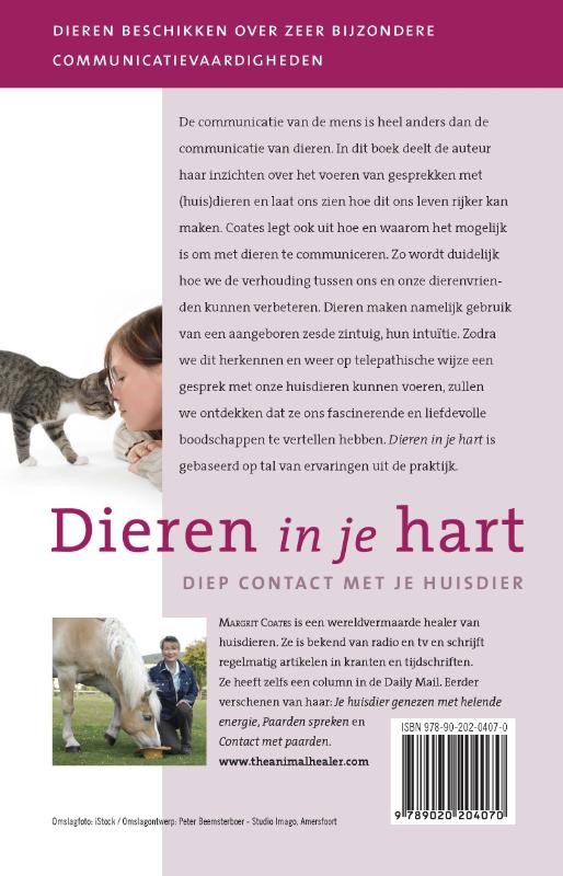 Achterkant van Dieren in je hart
