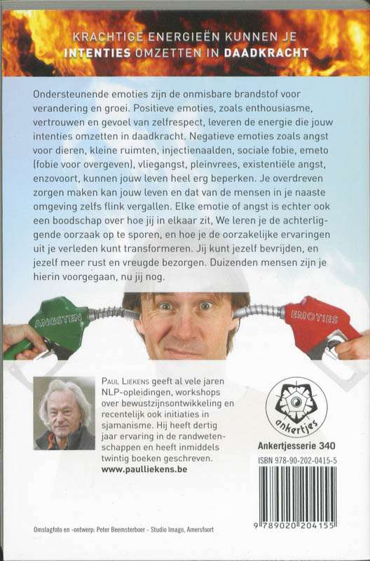 Achterkant van Emoties en angsten