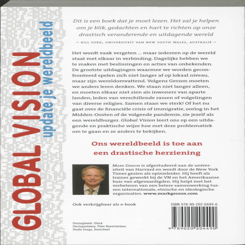 Achterkant van Global vision