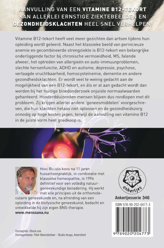 Achterkant van Vitamine B12-tekort