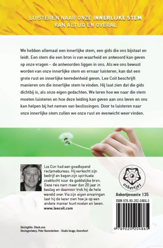 Achterkant van Luisteren naar je innerlijke stem