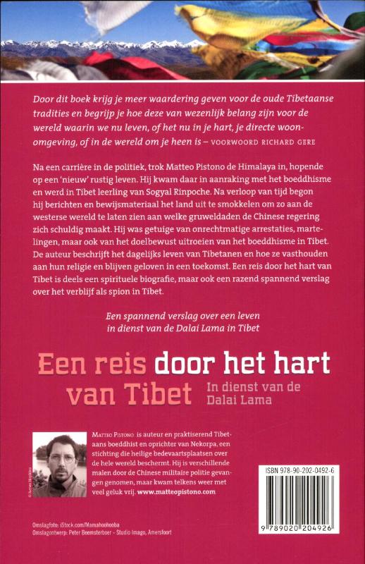 Achterkant van Een reis door het hart van Tibet