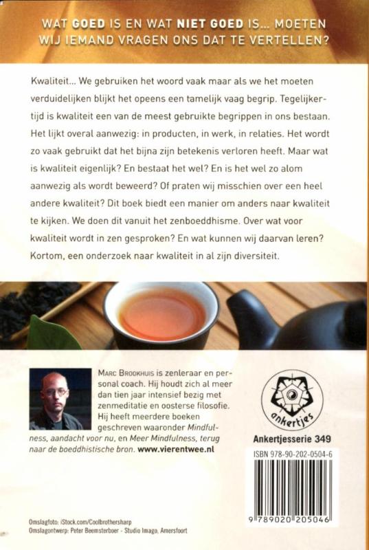 Achterkant van Zen en de kunst van kwaliteit