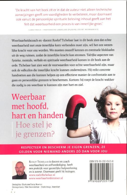 Achterkant van Weerbaar met hoofd, hart en handen