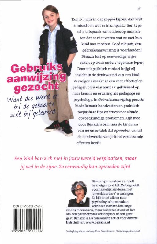 Achterkant van Gebruiksaanwijzing gezocht