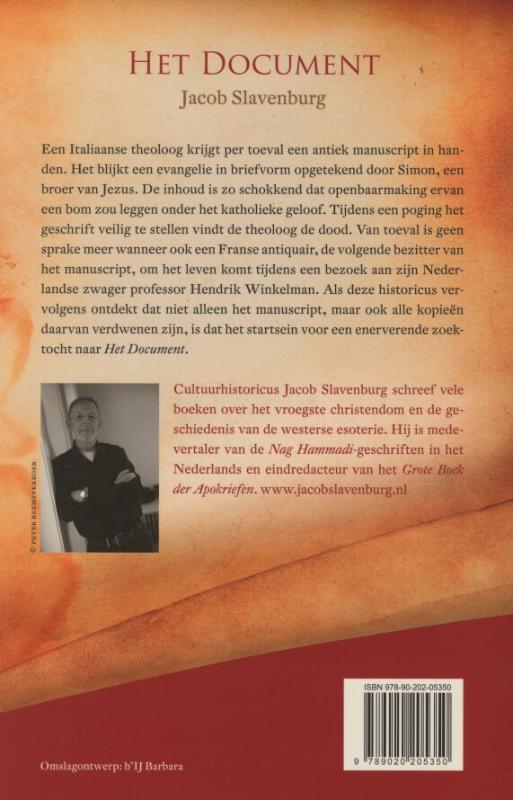 Achterkant van Het document
