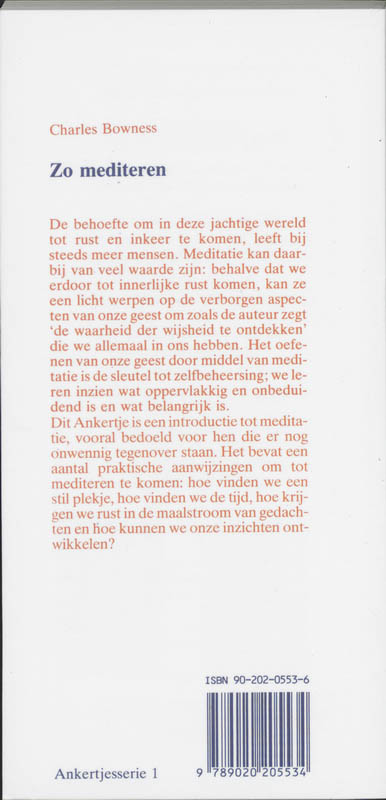 Achterkant van Zo mediteren
