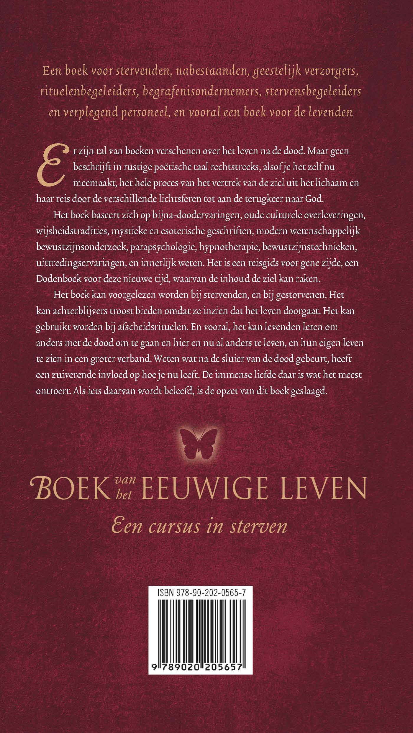 Achterkant van Boek van het eeuwige leven