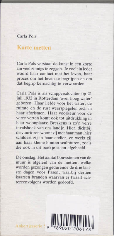 Achterkant van Korte metten