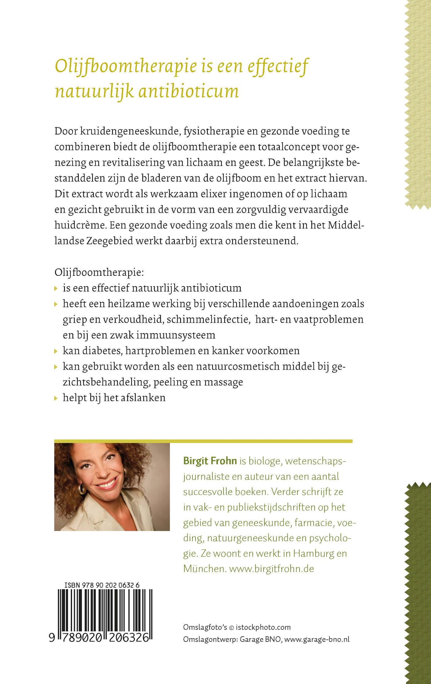 Achterkant van Olijfboomtherapie