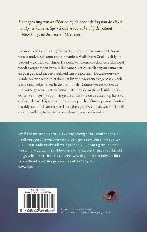Achterkant van De ziekte van Lyme