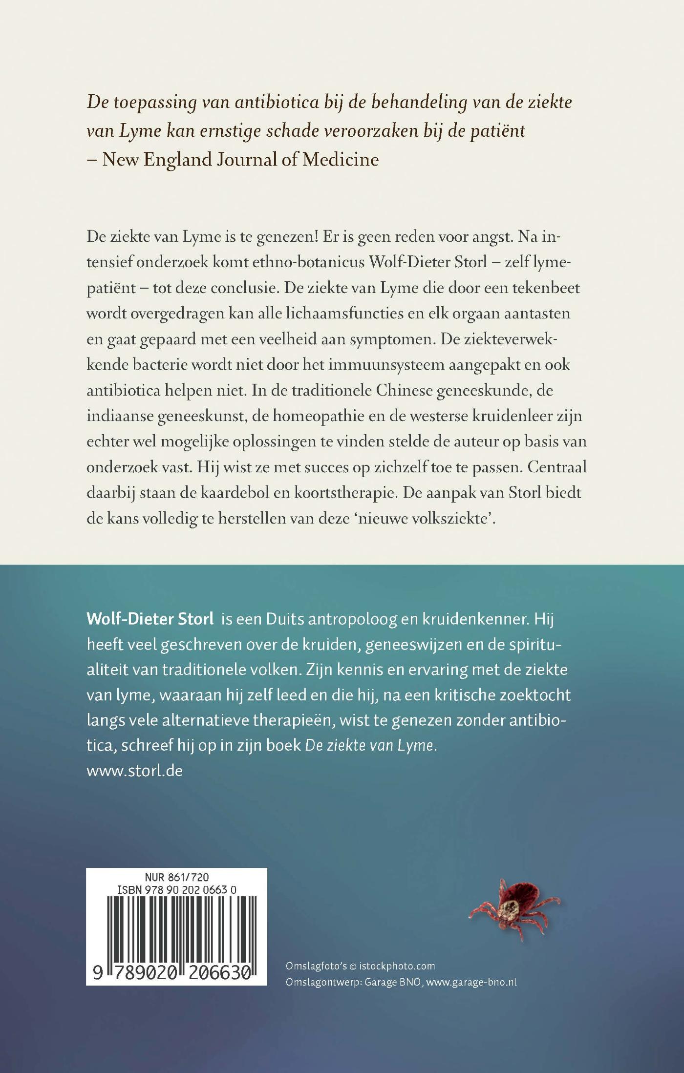 Achterkant van De ziekte van lyme