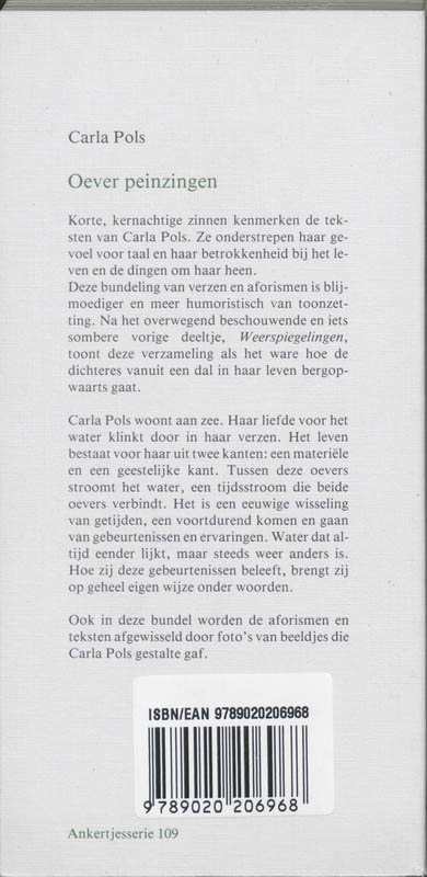 Achterkant van Oever peinzingen