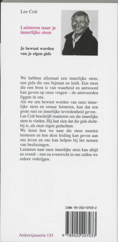 Achterkant van Luisteren naar je innerlijke stem