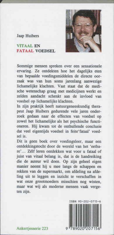 Achterkant van Vitaal en fataal voedsel