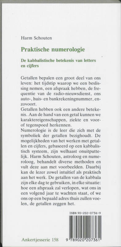 Achterkant van Praktische numerologie