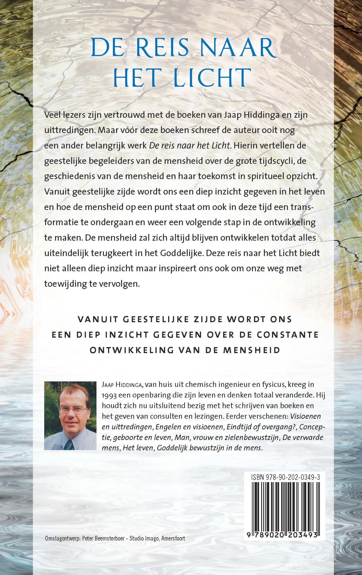 Achterkant van De reis naar het licht