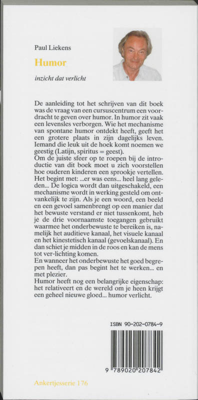 Achterkant van Humor, inzicht dat verlicht