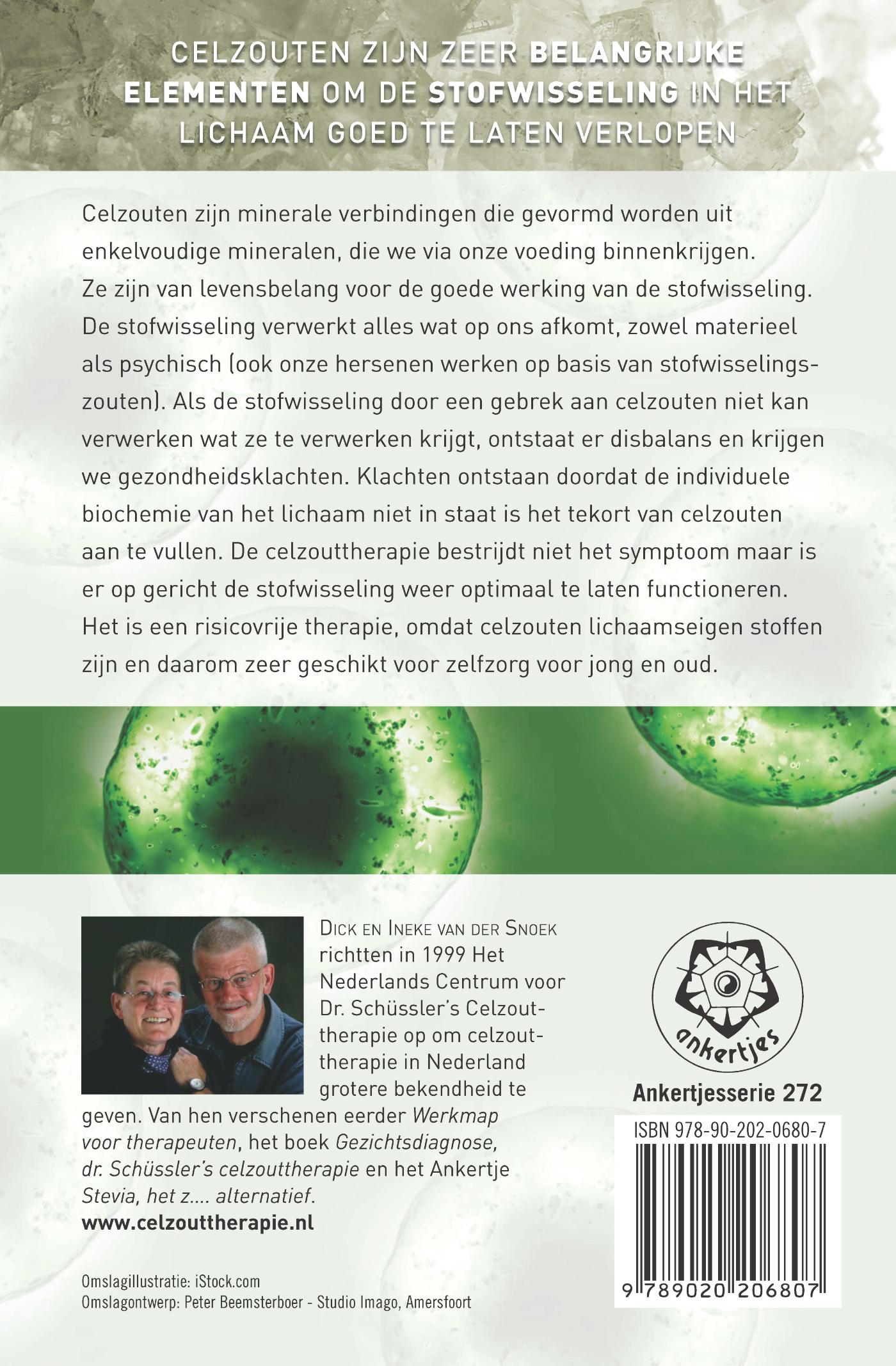 Achterkant van Dr. Schusslers celzouttherapie