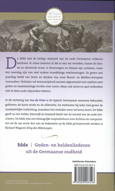 Achterkant van Edda