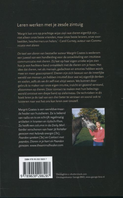 Achterkant van De taal van dieren
