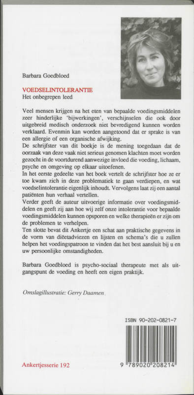 Achterkant van Voedselintolerantie