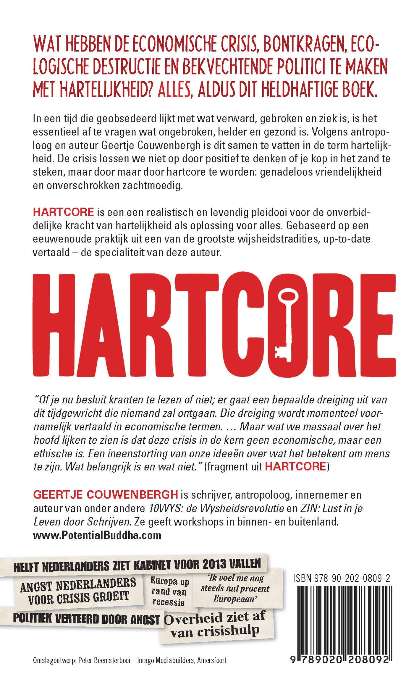 Achterkant van Hartcore